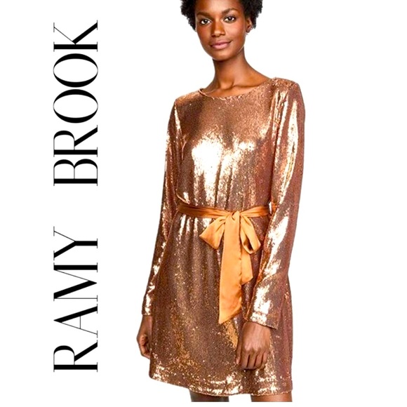 New Ramy Brook Helen  Sequin Cocktail Dress - Picture 4 of 16